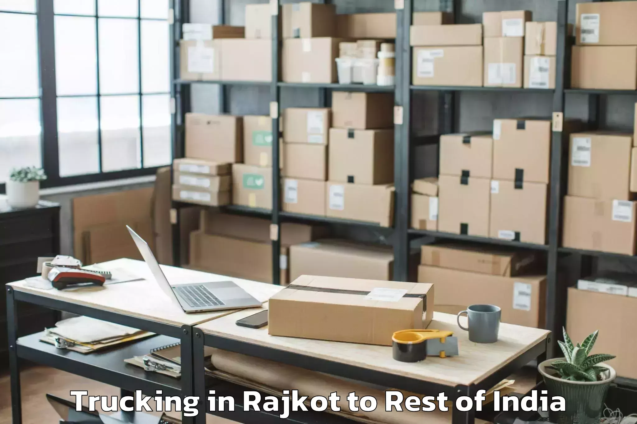 Efficient Rajkot to Pangin Trucking